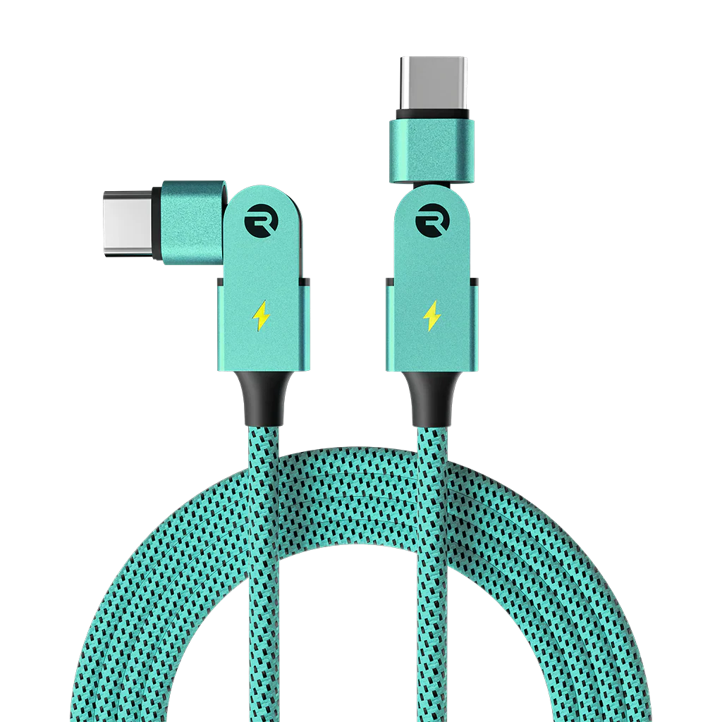 Type C: for Android & iPhone 15+ / 3ft / Mint